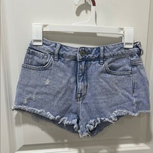 PacSun Light Blue Distressed Jean Shorts